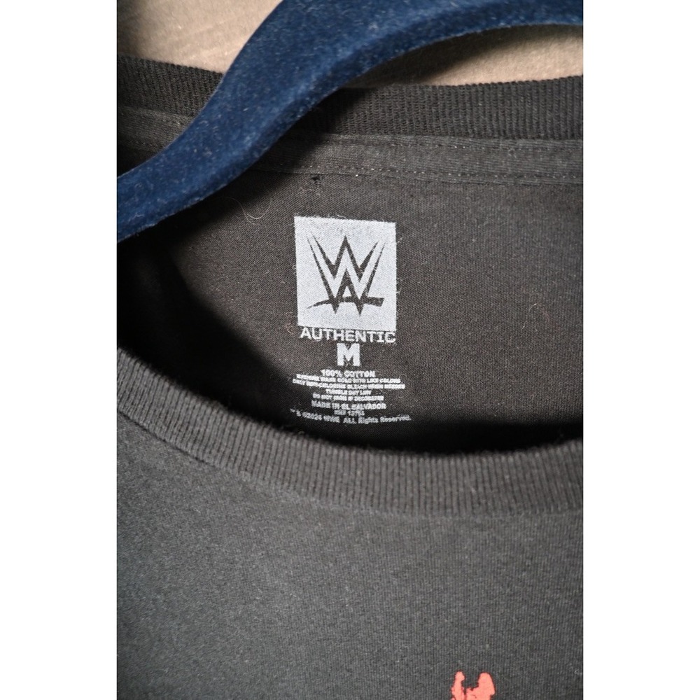 WWE Authentic Cleveland Nightmare Skull Graphic T-Shirt Mens Medium Black Cotton - Picture 3 of 4